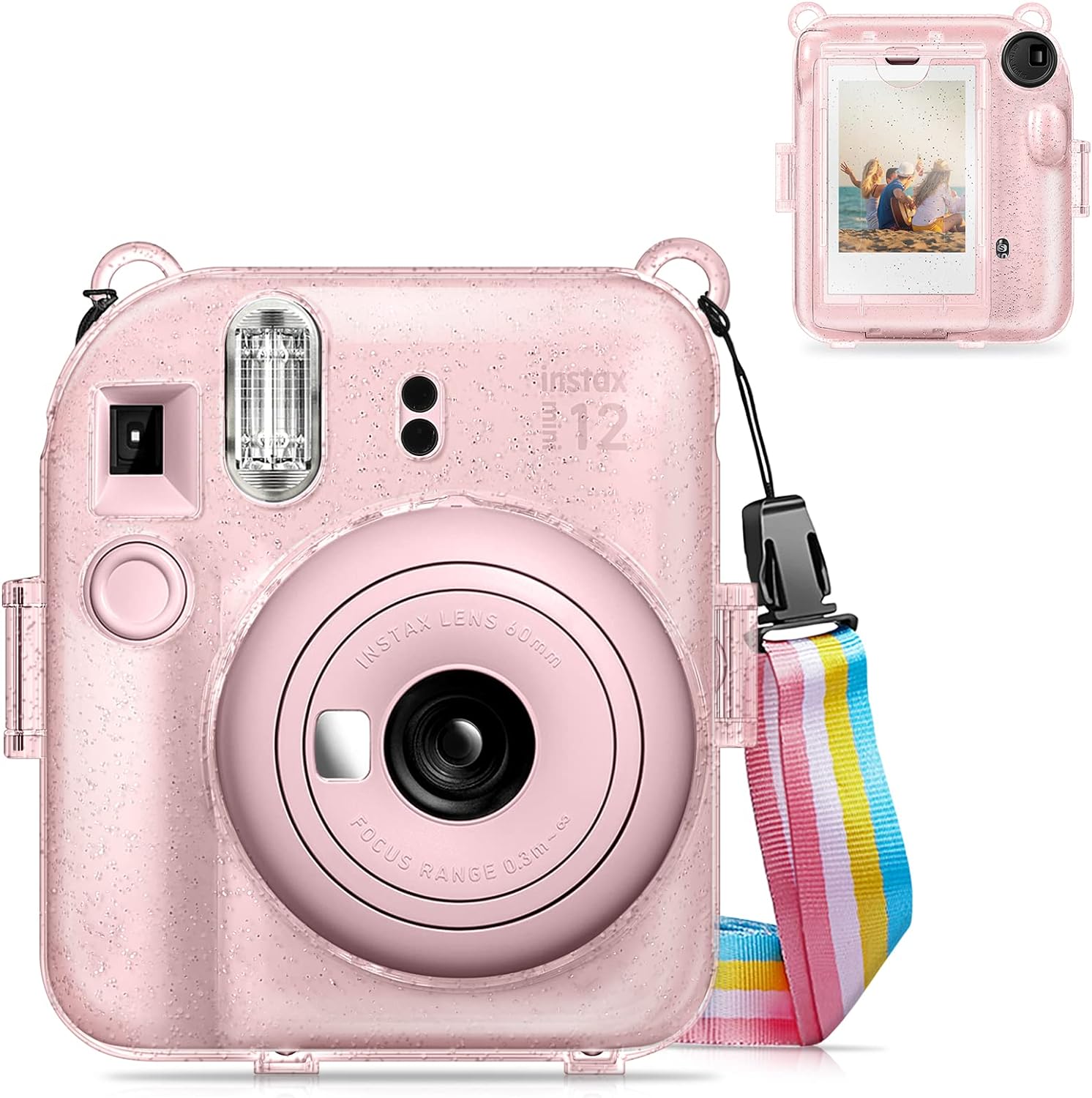 Funda Carterita Fujifilm Instax Mini 12 Original Rosa