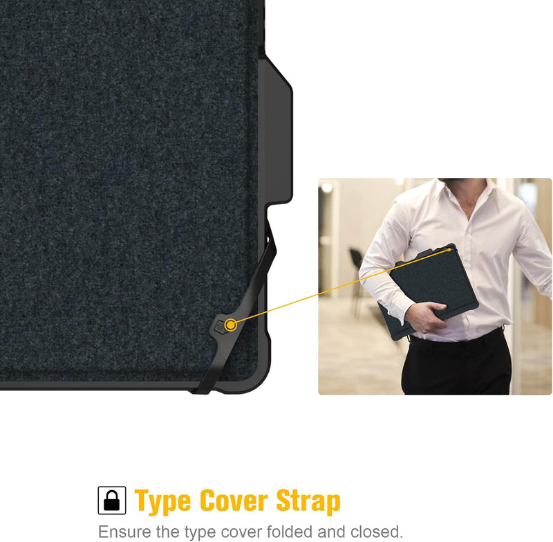 fintie surface pro 8 case with type cover strap