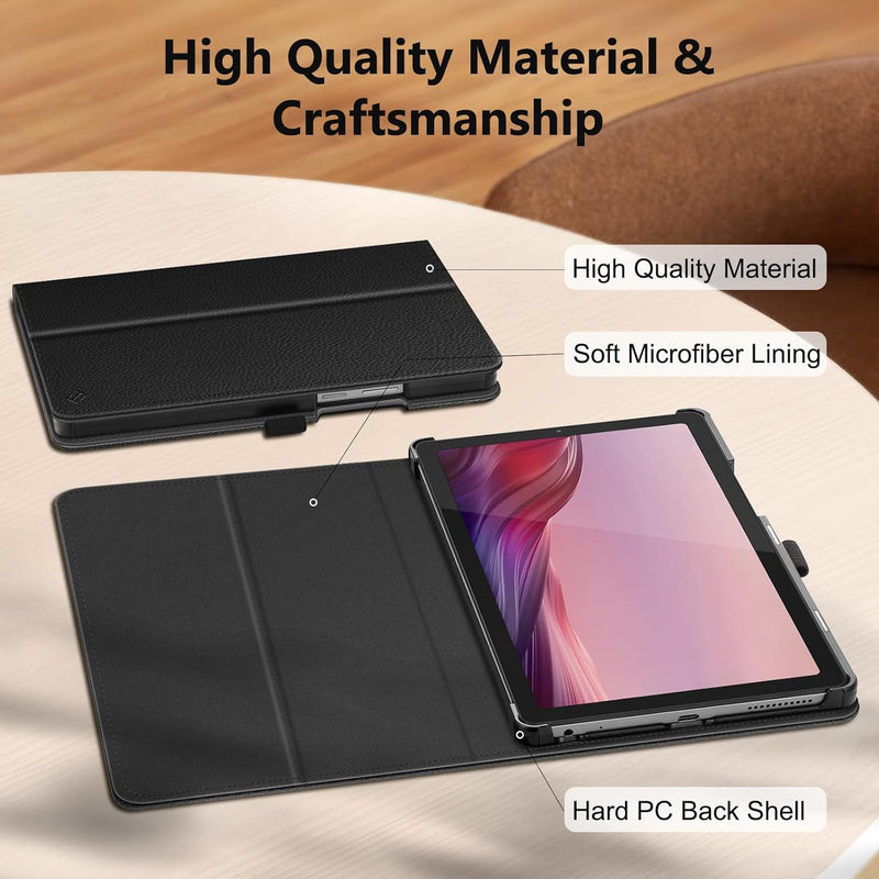 Nook Lenovo 9" Tablet (2024)/Lenovo Tab M9 (2023) Vegan Leather Folio Case | Fintie