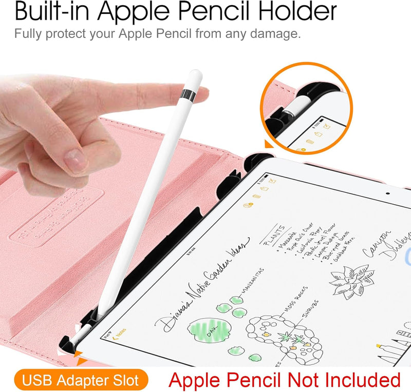 iPad 9 / iPad 8 / iPad 7 360-Degree Rotating Case with Pencil Holder | Fintie