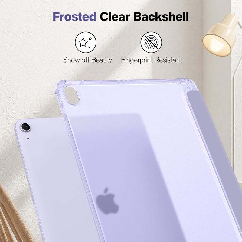 iPad Air 11 (M2 chip), iPad Air 5th/4th Gen (10.9") SlimShell Case with Translucent Frosted Back | Fintie