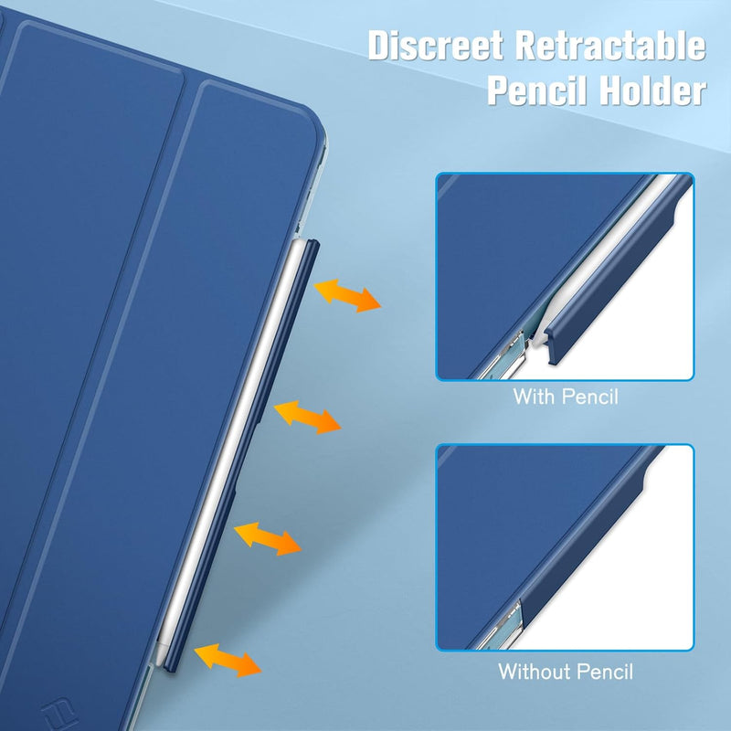 iPad Air 11 (M2) / iPad Air 5th/4th Gen (10.9") Case with Retractable Pencil Holder | Fintie