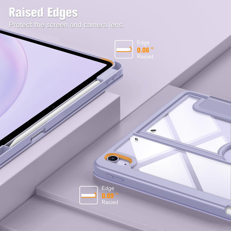 iPad Air 11-inch (M3 Chip 2025, M2 Chip 2024), iPad Air 5th/4th Gen 10.9-inch Shockproof Multi-Angles Viewing Case | Fintie