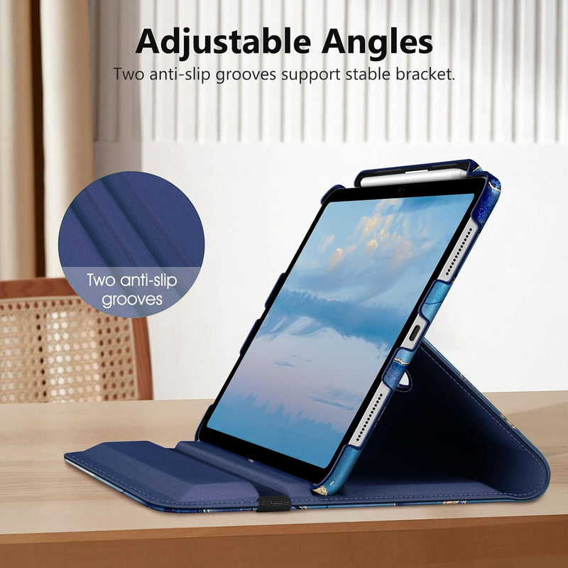 iPad Pro 11-inch 2024 (M4 chip) 360-Degree Swiveling Stand Case | Fintie