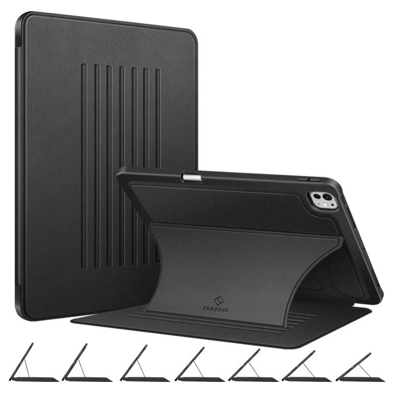 Fintie iPad Pro 13 case with 7 angles solid black