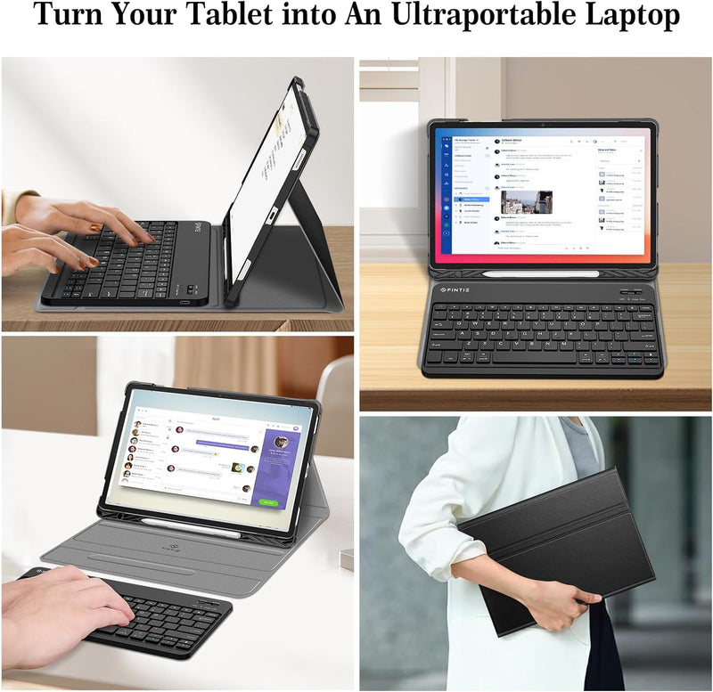 Galaxy Tab S10+/ Tab S9 FE+ / Tab S9+ 12.4-Inch Keyboard Case | Fintie