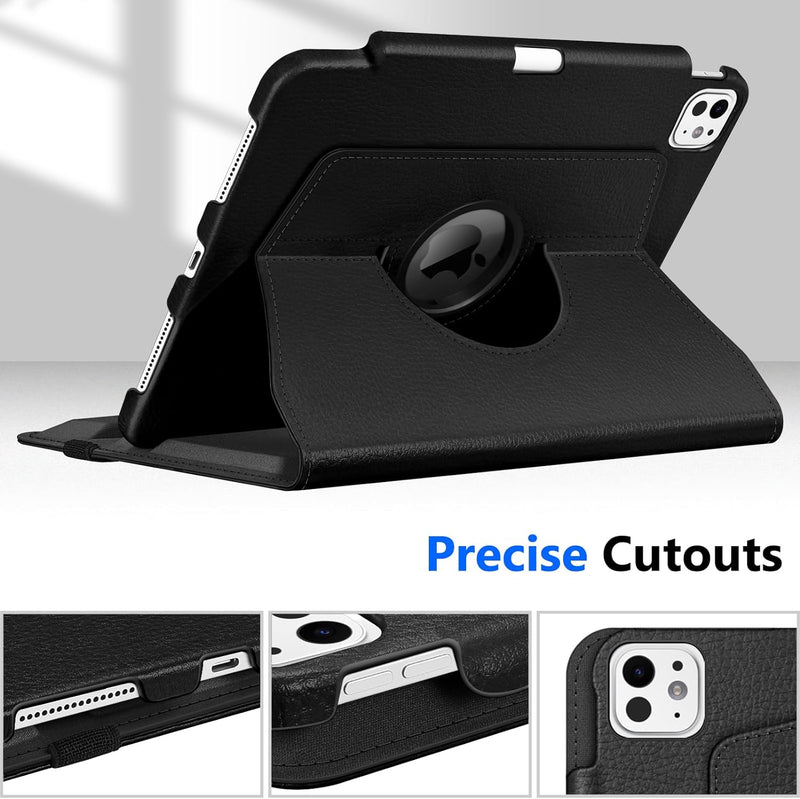 iPad Pro 11-inch 2024 (M4 chip) 360-Degree Swiveling Stand Case | Fintie