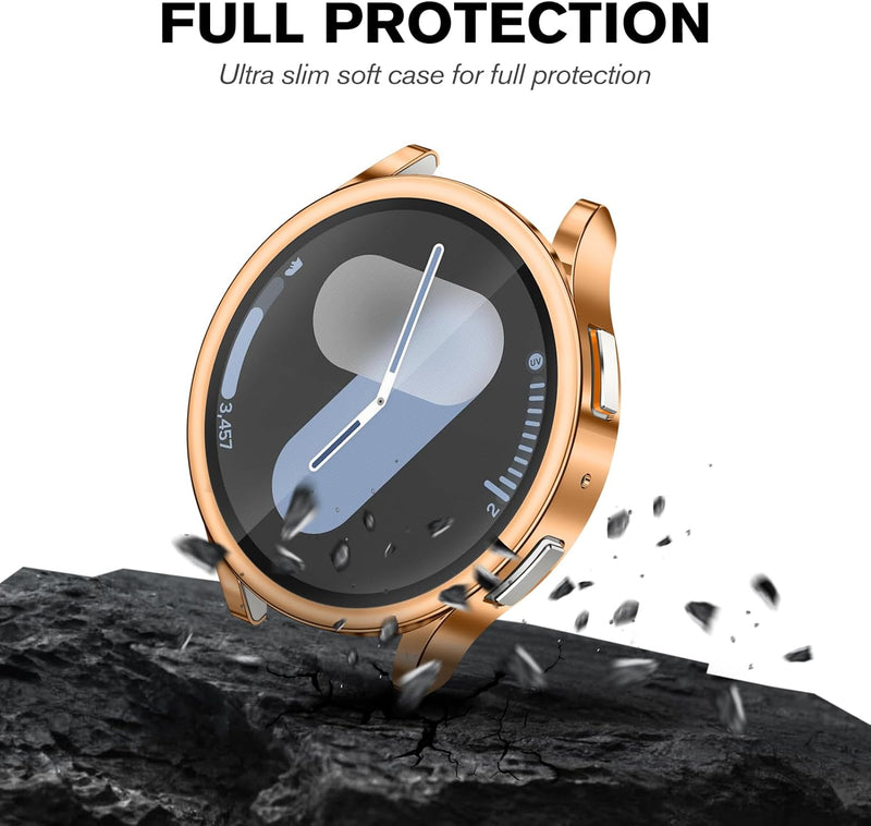 [4 Pack] Galaxy Watch 7 (40mm/44mm) Case with Screen Protector | Fintie