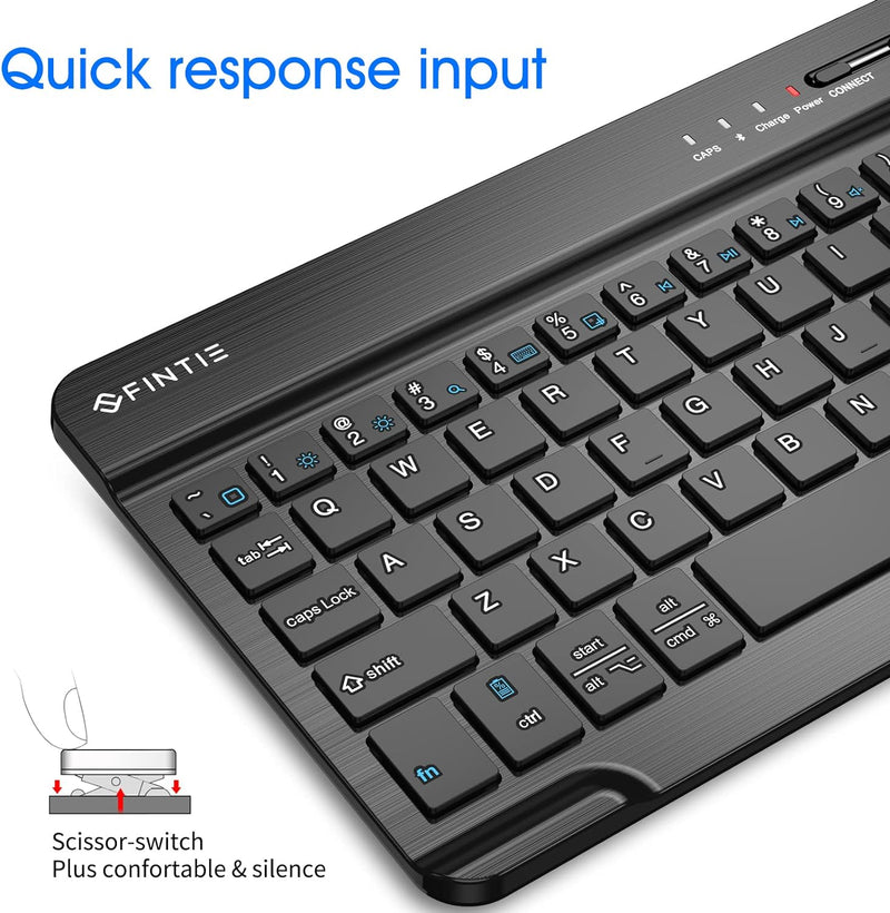 7-Inch Ultrathin Wireless Bluetooth Keyboard for iPad/iPhone/Android Tablets | Fintie