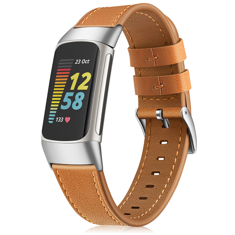 Fitbit Charge 6/ Fitbit Charge 5 Genuine Leather Band | Fintie