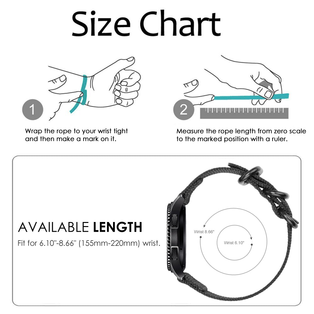 Galaxy watch band length sale