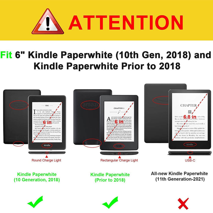 Kindle Paperwhite gently used with case model # hot PQ94WIF