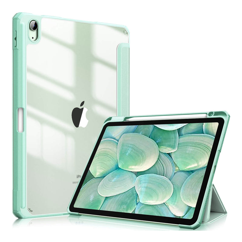 Soke New iPad Pro 12.9 Case 2022 2021(6th 5th Generation) - [Slim Trifold  Stand + 2nd Gen Apple Pencil Charging + Auto Wake/Sleep],Protective Hard PC