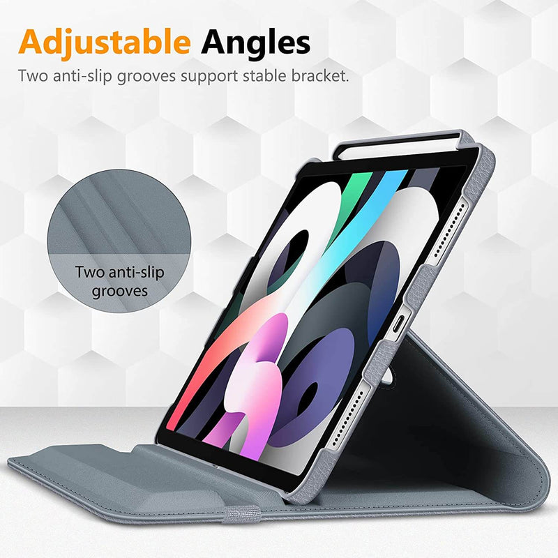 Fintie Rotating Case for iPad Air 11 M2 (2024)/iPad Air 5th Generation (2022)/iPad Air 4th Generation (2020) 10.9 Inch with Pencil Holder - 360 Degree Rotating Stand Cover with Auto Sleep/Wake