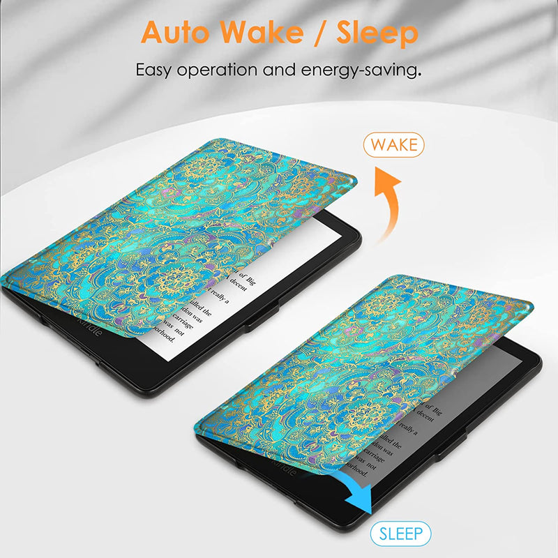 Coque Kindle Paperwhite 1 / 2 / 3 - Cuir synthétique hard-shell ultra fin  et léger - Vert - Acheter sur PhoneLook