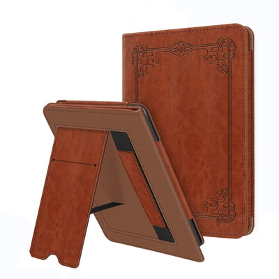 Handcrafted Distressed Leather Case Folio Cover for Kindle Scribe